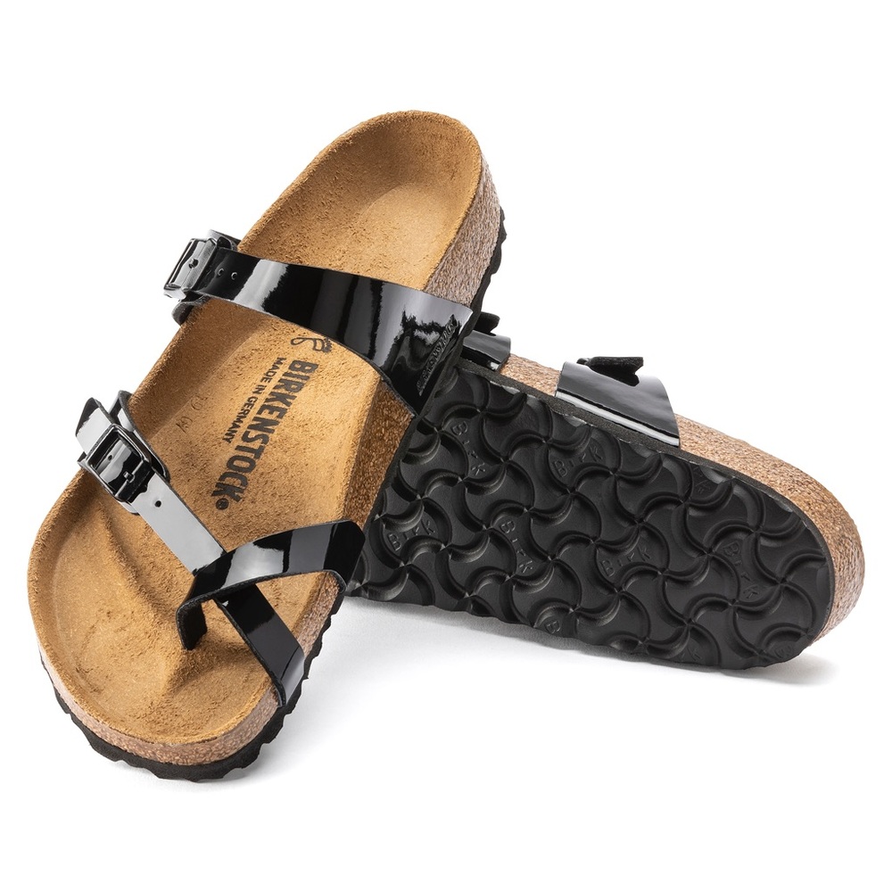 NEW IN BOX Birkenstock Women’s Mayari Sandals Size 41 Medium/Narrow Black Patent